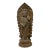 Chinese Rustic Wood Mahasthamaprapta Bodhisattva Kwan Yin Tara Standing Buddha Statue For Sale