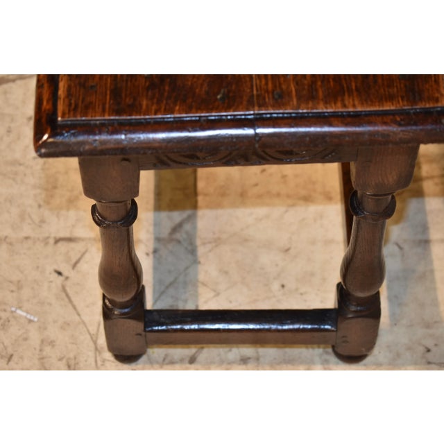 18th Century English Oak Joint Stool For Sale - Image 9 of 11