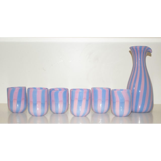 Italian Art Glass Service by Mariana Iskra for Ribes Studio, 2004, Set of 7 For Sale - Image 13 of 18