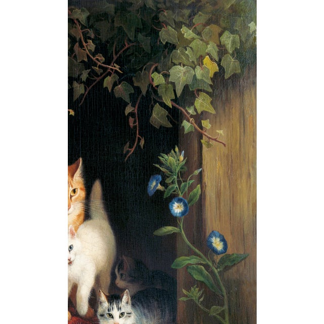 Not Yet Made - Made To Order 1844 Vintage Cat With Kittens Art Print, Victorian Animal Painting by Henriëtte Ronner - 24" X 32" For Sale - Image 5 of 8