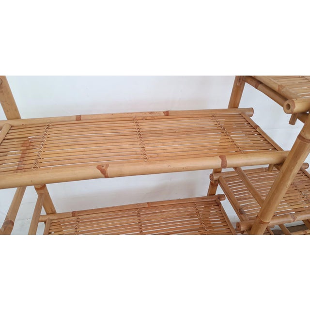 Vintage Bamboo Bookcase attributed to Franco Albini For Sale - Image 15 of 15