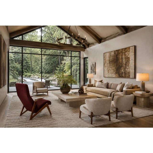 Brazilian Modern Imbuia Wood & Mohair Lounge Armchair, Att. José Zanine Caldas, 1950s – Lot 881 For Sale - Image 16 of 18