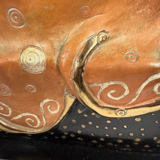 Persimmon Fine Erte Bronze Sculpture LTD 291/375 1987 Chalk/Vermillion W/Coa For Sale - Image 8 of 12