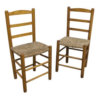 Set of Rustic Ash Chairs attributed to Charlotte Perriand, 1960s For Sale