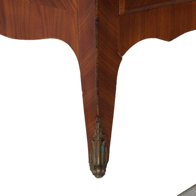 Antique French Kingwood, Marble & Satinwood Marquetry Armoire C1910 For Sale - Image 16 of 18