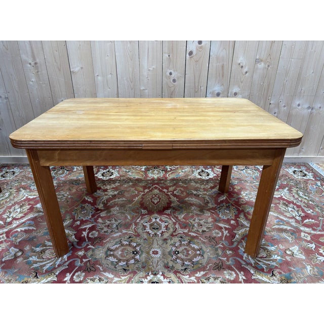 Table with Extensions in Elm, 1950s-1960s For Sale - Image 6 of 10