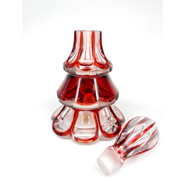 Art Deco Limited Edition Commemorative Hermes Crystal Decanter & Stopper Made by Saint Louis - #087/400 For Sale - Image 3 of 5