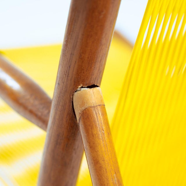 Beechwood Yellow Spaghetti Garden Lounge Chairs, 1960s, Set of 2 For Sale - Image 17 of 18