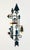 Large Danish Brutalist Wall Sculpture in Wrought Iron and Glass from Dantoft, 1960s For Sale - Image 6 of 6