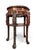 Wood Companion Pair of Late Qing Dynasty–Early Republic Era Cantonese Carved Hardwood Marble-Top Stands For Sale - Image 7 of 14