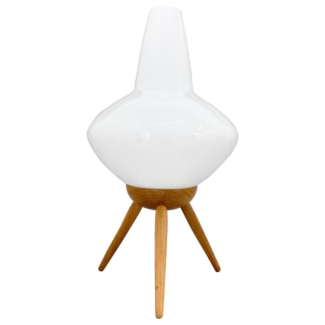 Midcentury Space Age Table Lamp Rocket attributed to Úluv, 1960s For Sale