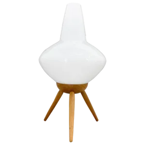 Midcentury Space Age Table Lamp Rocket attributed to Úluv, 1960s
