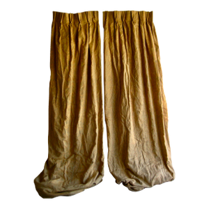 1980s Vintage Fortuny Lucrezia Pair of Curtains/Drapes