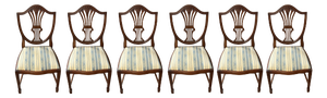 Antique Art Nouveau Dining Chairs, 1920s, Set of 6