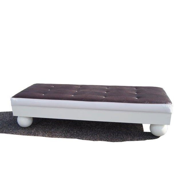 Hollywood Regency Daybed Bench For Sale - Image 4 of 7