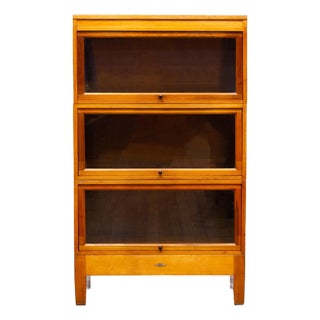 Antique Globe Wernicke 3 Stack Lawyer's Bookcase c.1910-1930 For Sale