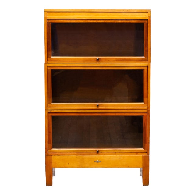 Antique Globe Wernicke 3 Stack Lawyer's Bookcase c.1910-1930 For Sale