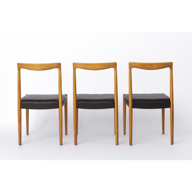 Wood Vintage Danish Model 71 Chairs by Niels Otto Møller for Lübke, 1960s, Set of 4 For Sale - Image 7 of 10