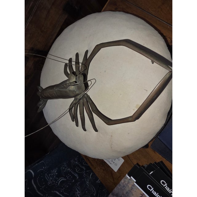 Metal Vintage Solid Brass Crawfish For Sale - Image 7 of 9