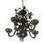 1990s 5 Lights Murano Glass Chandelier For Sale