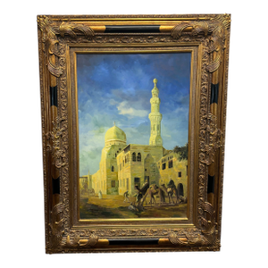 The Mosque of Kaid Bey Cairo Oil on Canvas