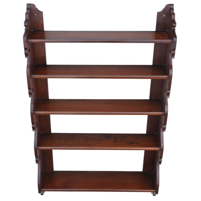 Antique Mahogany Wall Shelves, 1800s For Sale - Image 3 of 7