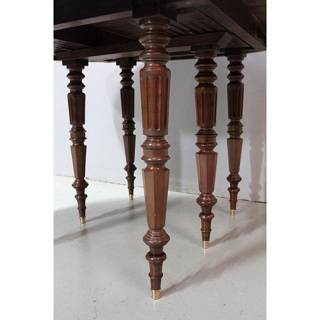 Brown Mid-19th Century Louis Philippe Oval Mahogany Table For Sale - Image 8 of 18