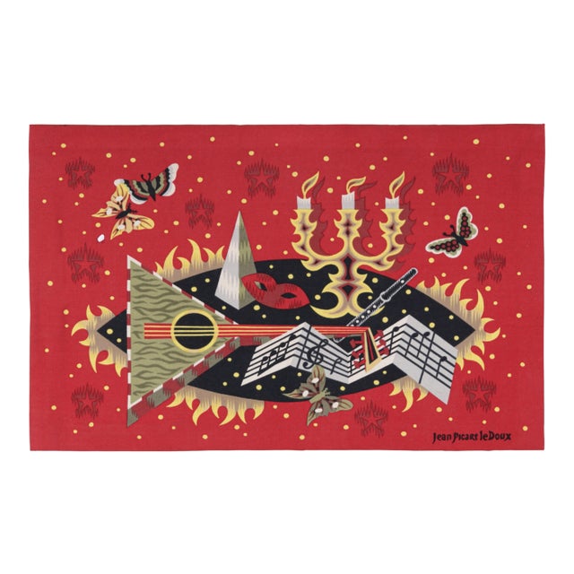 This 3x5 vintage Aubusson tapestry is a rare and special new curation from Rug & Kilim—a signed mid-century original by...