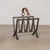 1940s French Iron and Leather Magazine Rack For Sale In Los Angeles - Image 6 of 9