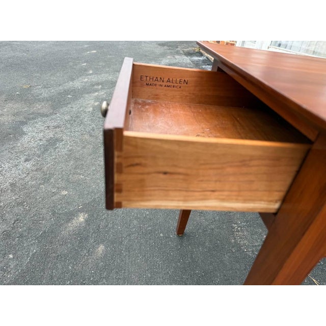 Late 20th Century Pair of Ethan Allen Shaker Style Side Tables or Nightstands For Sale - Image 16 of 16