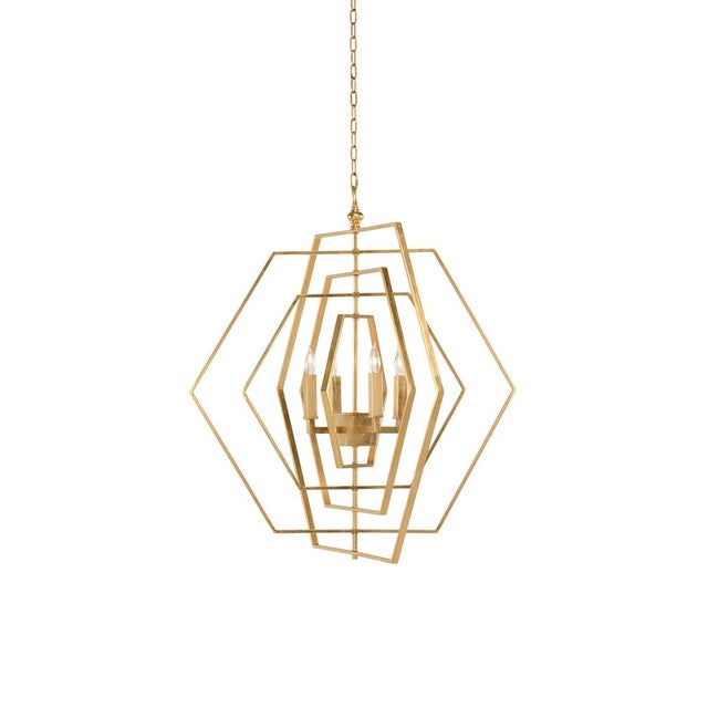 Transitional Chelsea House Hexagon Chandelier For Sale - Image 3 of 3