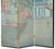 Early 20th Century Antique Chinese Export Six Panel Watercolor Floor Screen, Hand-Painted For Sale - Image 5 of 12