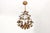 Vintage Florentine Tôle Chandelier with Porcelain Roses, 1950s For Sale - Image 14 of 14