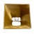 Traditional Vintage Square Bell Clip on Satin Mini Lamp Shade For Sale - Image 3 of 5