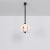 Odyssey 3 black pendant light by schwung dimensions: w 28.6 x d 28.6 x h 137 cm materials: black gunmetal, frosted glass...