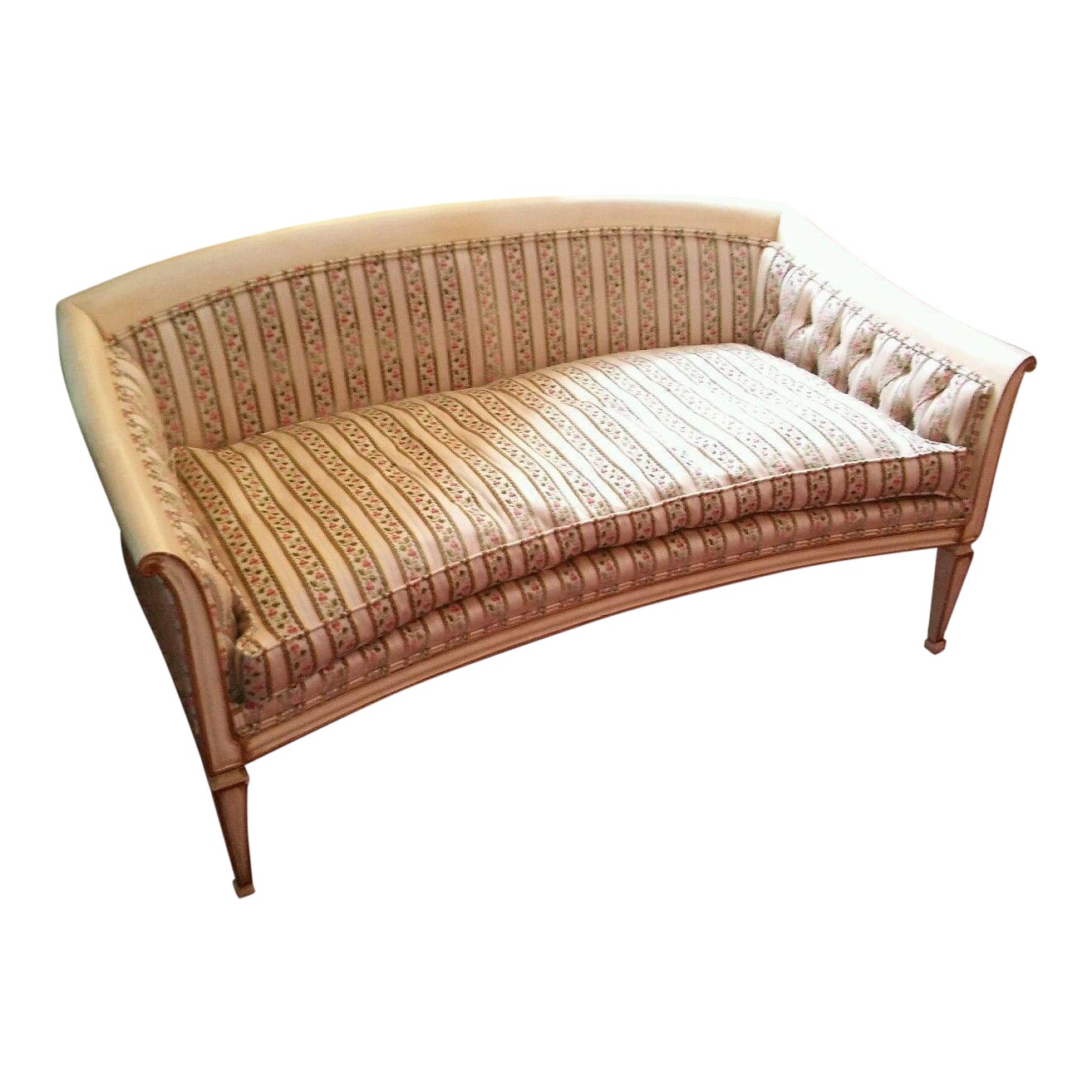 Vintage French Country French Provincial Down Filled Loveseat Chairish