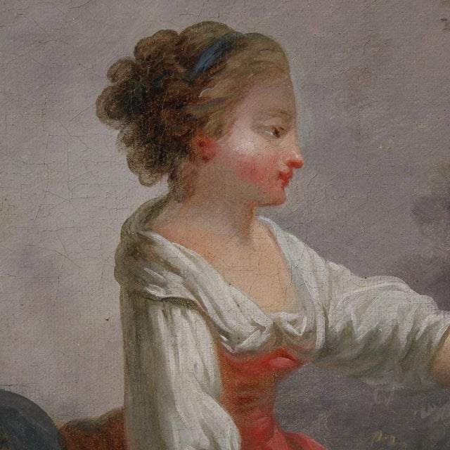 Romantic Pastoral Scene, 1770, Oil on Canvas, Framed For Sale - Image 13 of 15