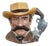 American Royal Doulton Wyatt Earp Wild West Mustache Revolver Toby Character Jug For Sale