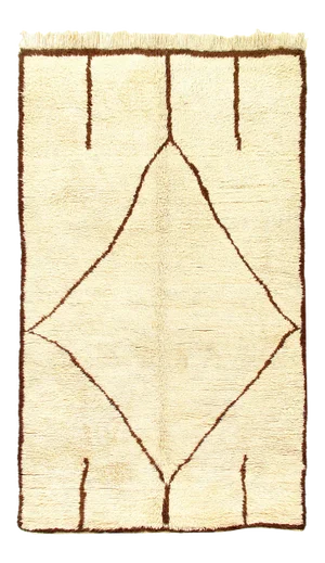 Vintage Hand Knotted Moroccon Rug