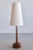 Tall Table Lamp in Teak Wood with Cone Shade from Tranås Stilarmatur, Sweden, 1960s For Sale - Image 10 of 10