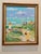Monet Acrylic Painting “Garden by the Sea” by Unknown Artist For Sale - Image 4 of 4