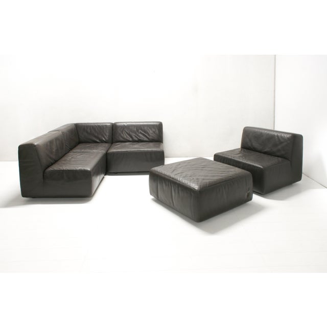 Leather Jeep Modular Sofa by Anita Schmidt for Durlet, 1970s, Set of 5 For Sale - Image 4 of 18