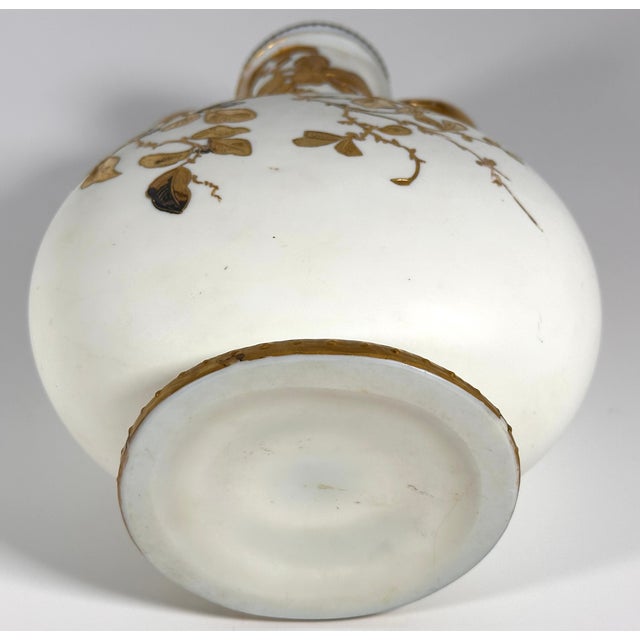 Thomas Webb & Sons Opaline Jules Barbe Vase For Sale - Image 13 of 18