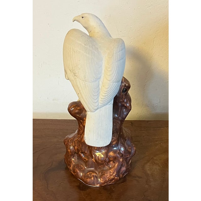 19th Century Antique 19th Century Japanese Meiji Porcelain Figure of a Hawk For Sale - Image 5 of 14
