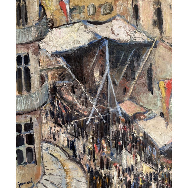 Landscape work painted on the back of the canvas. Painter and teacher, displayed lithograph. He was born in La Chaux-de-...