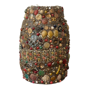 Folk Art Handmade Memory Vase