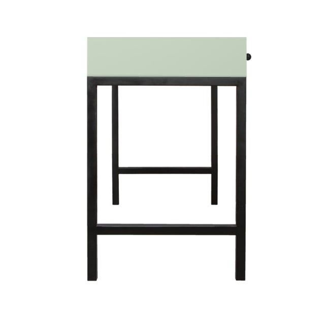 Not Yet Made - Made To Order Maple Writing Desk - Celery Green For Sale - Image 5 of 8