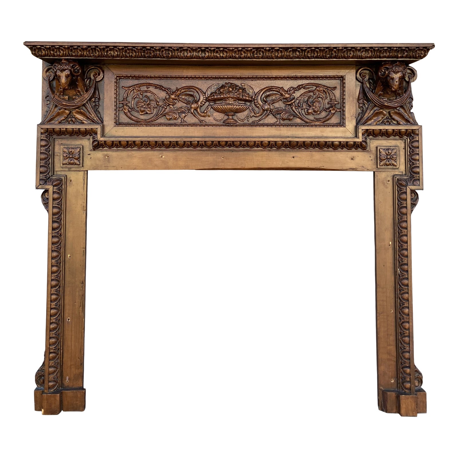 Vintage Spanish Revival/Gothic Fireplace Mantel Chairish