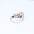 Metal Gia Certified Princess Cut Diamond Engagement Ring in 18k White Gold - Size 5 For Sale - Image 7 of 9