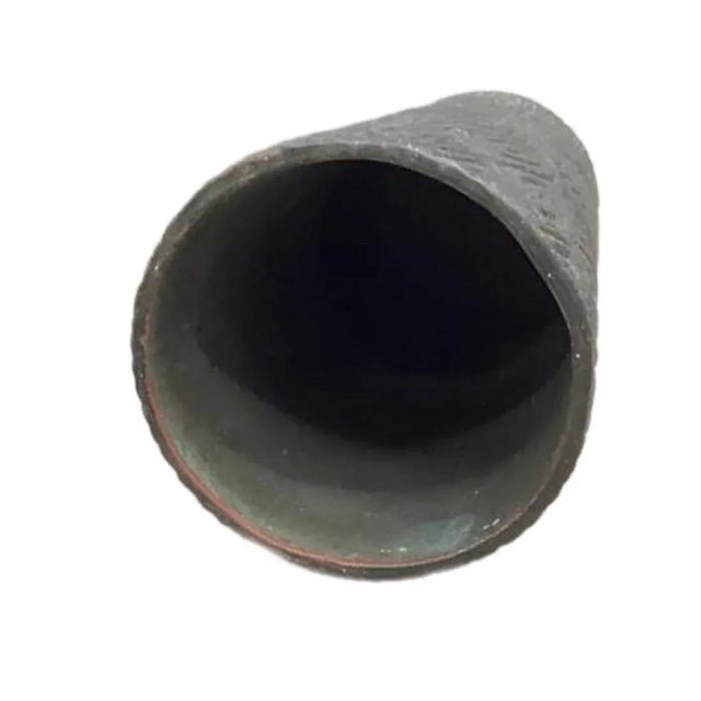 Antique 19 Inch Faux Bois Terracotta Umbrella Stand For Sale In Charleston - Image 6 of 7